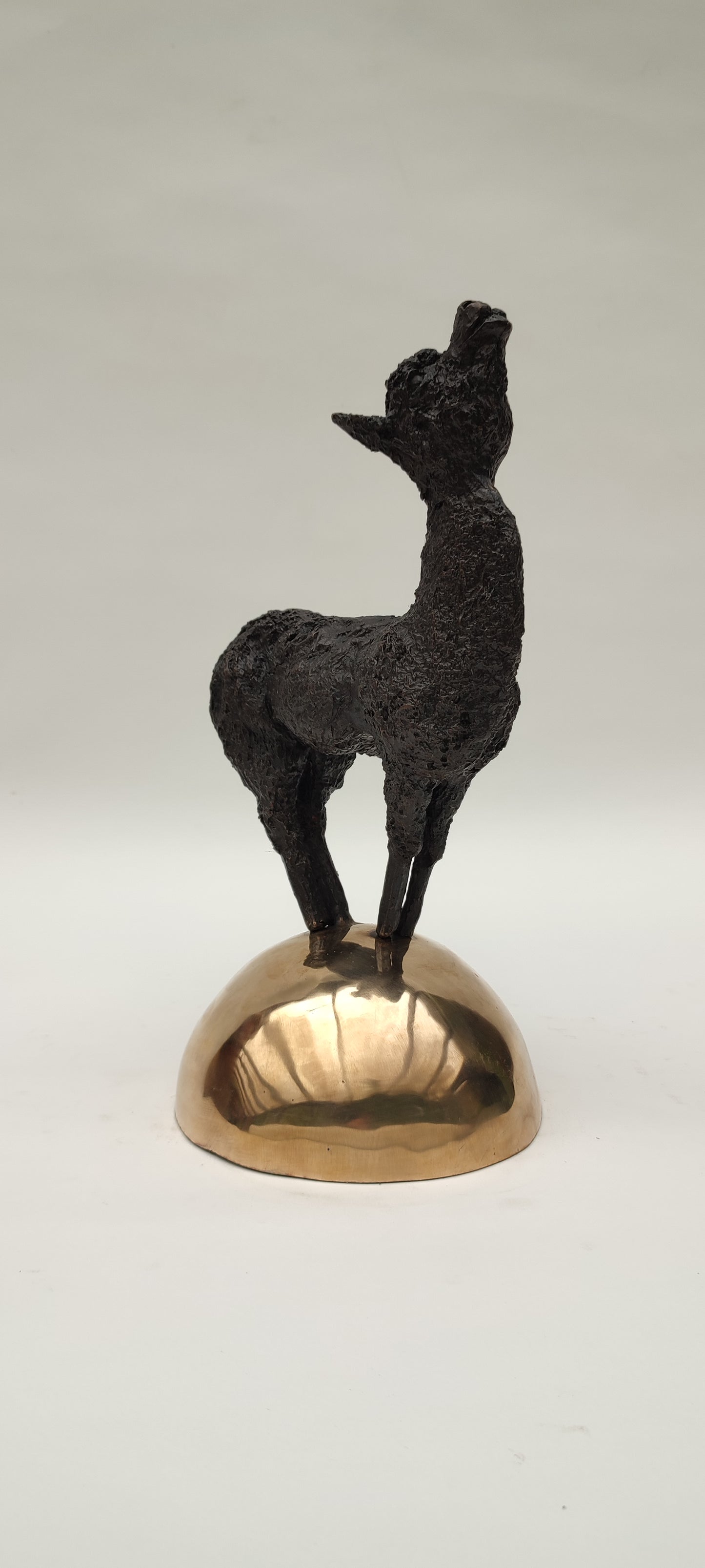 BRONZE CAST SCULPTURE "Adventurous Alpaca" Limited Edition