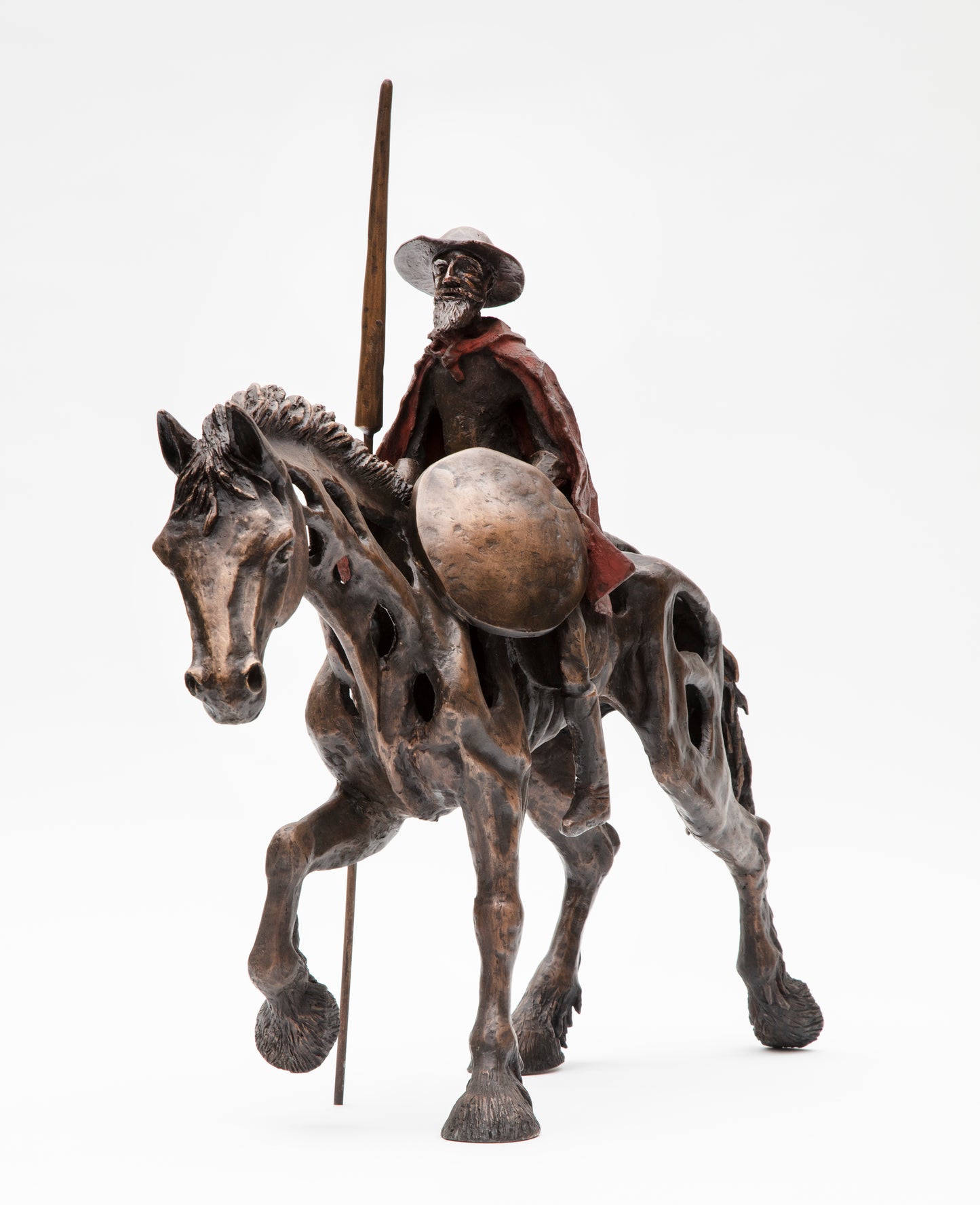 BRONZE CAST SCULPTURE "Don Quixote & Rocinante" Limited Edition