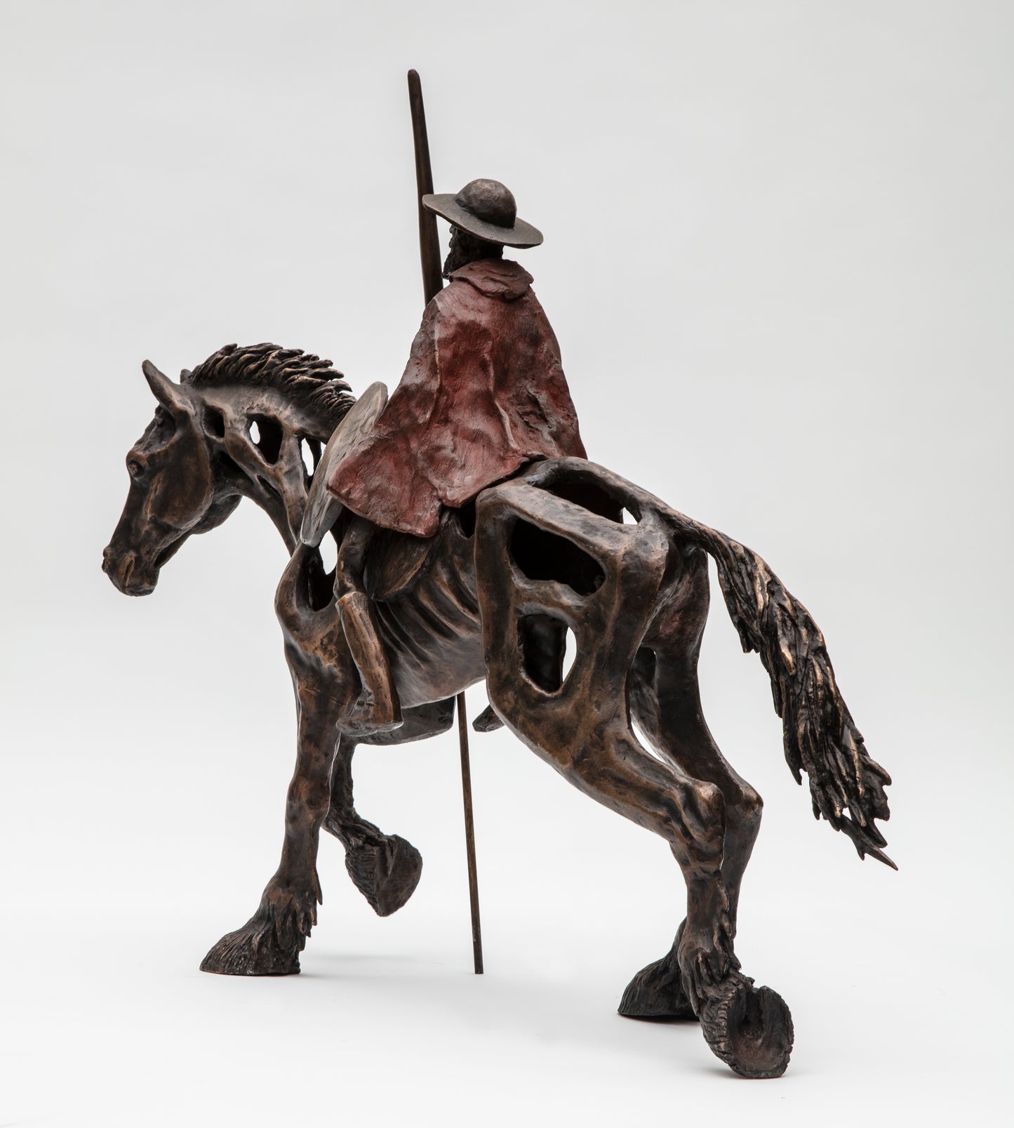 BRONZE CAST SCULPTURE "Don Quixote & Rocinante" Limited Edition